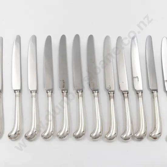 Set Of 12 S/S Handled Pistol Grip Table Knives