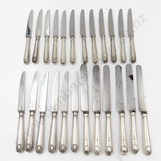 Set Of 6 S/S Handled Table Knives