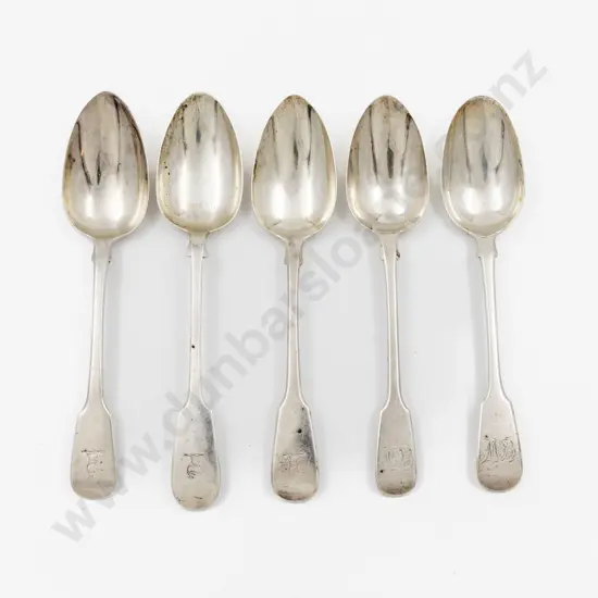5 C19th S/S Tablespoons
