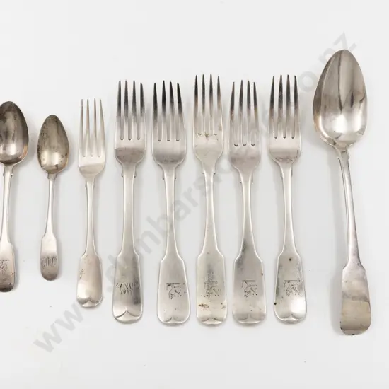 5 Irish S/S Table Forks