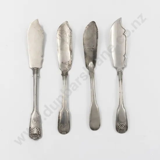 4 Various S/S Butter Knives