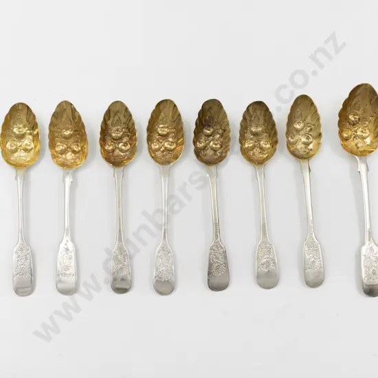 Set Of 8 Geo IV S/S Fruit Spoons