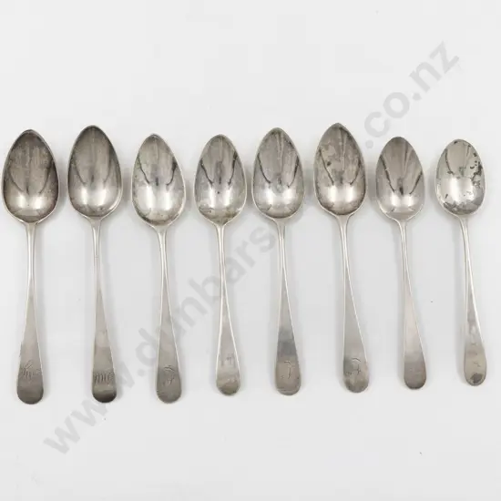 Composed Set Of 8 S/S Old English Pattern Teaspoons