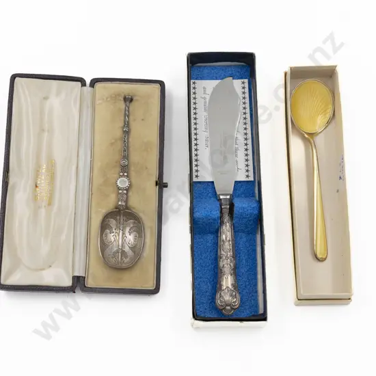 Boxed S/S & Yellow Enamel Spoon