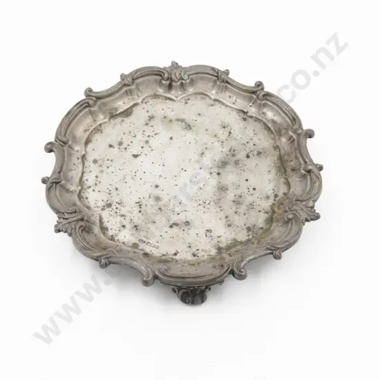 Late Vict S/S Card Tray By Mappin & Webb