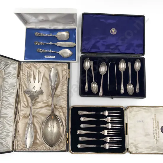 4 Boxed Sets Of S/S Cutlery