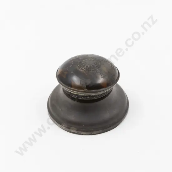 Geo V S/S Capstan Inkwell