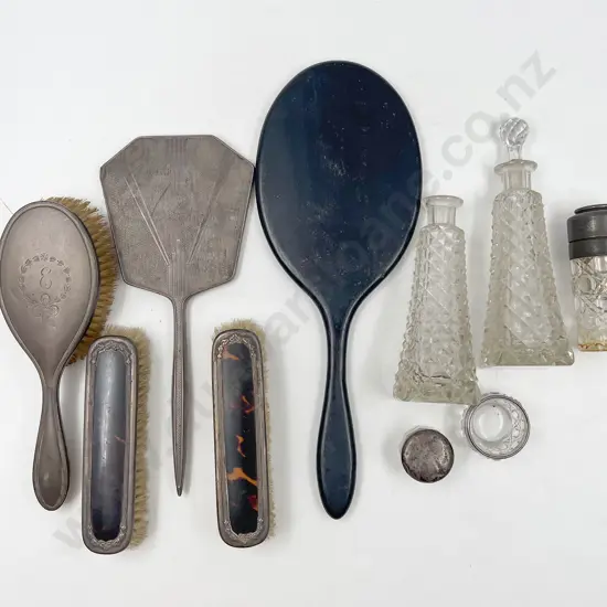 Small Group Of S/S & Other Dressing Table Accesories