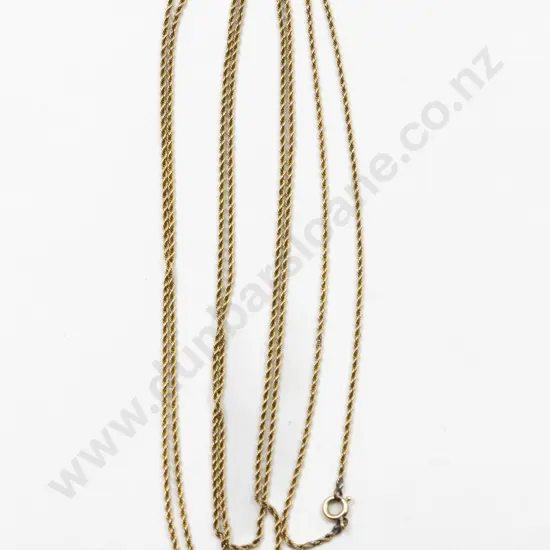 Victorian 9ct Rope Twist Muff Chain