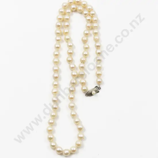 Uniform Single Strand Cultured Pearl Necklace