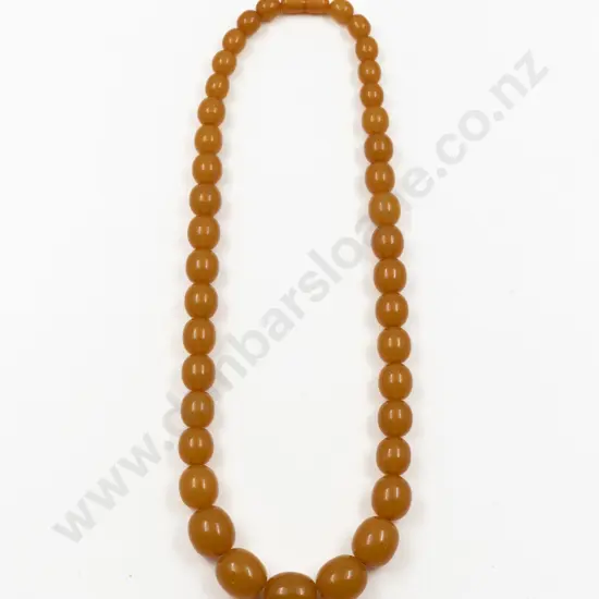 Vintage Single Strand Graduated Amber Necklace