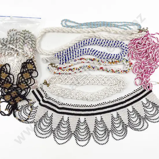 Collection Vintage Seed Bead Fashion Necklaces