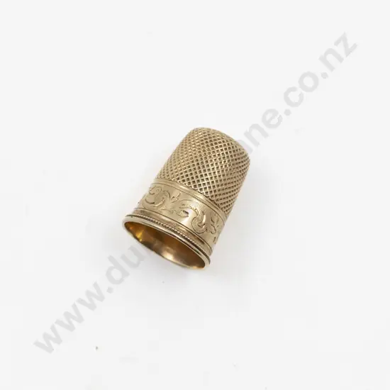 9ct Gold Thimble