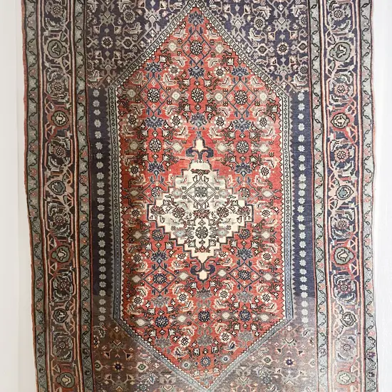 Vintage Highly Patterned Persian Rug