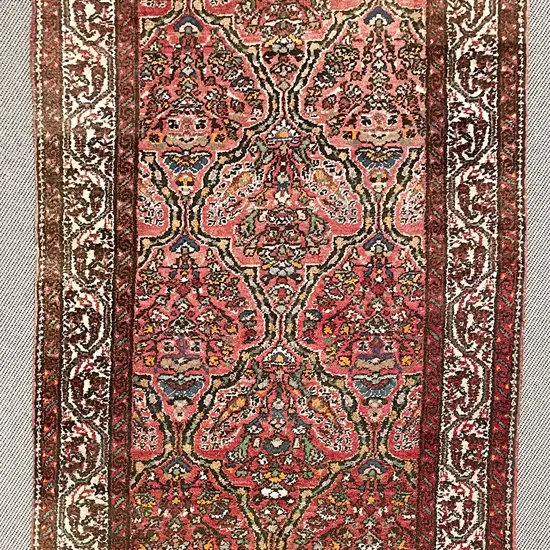 Vintage Triple Medallion Iranian Rug