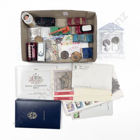 Box of Assorted Vintage including Post Cards