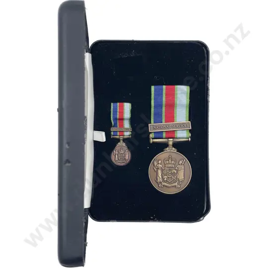 Box NZ Service Defence Service Medals