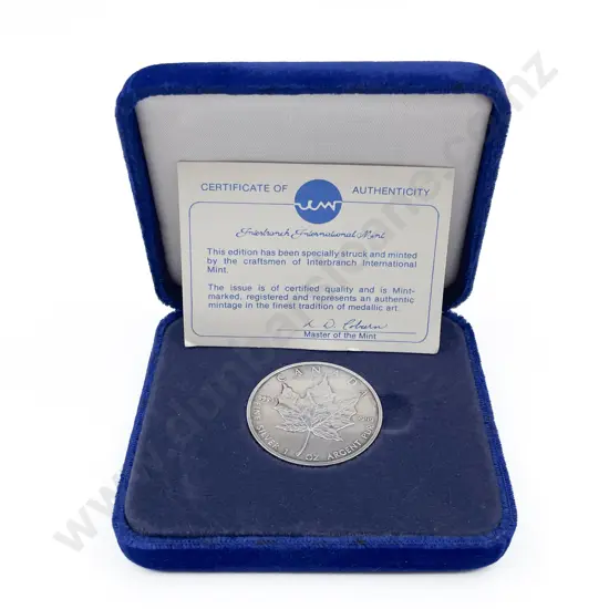 Canada 1989 $5 1oz Fine Silver Coin