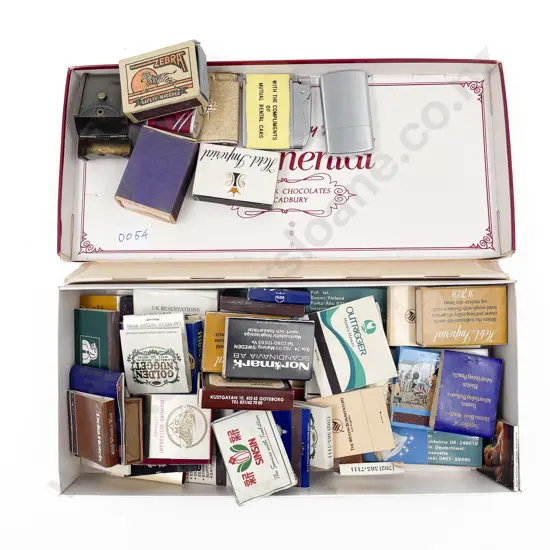 Quantity of Assorted Vintage Match Boxes Lighters etc