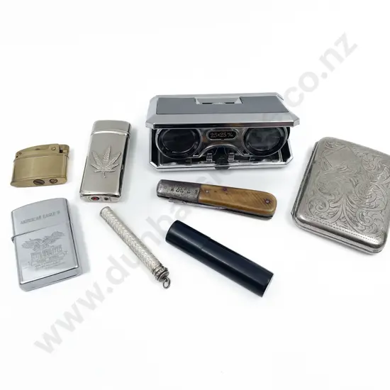 Quantity of Assorted Vintage Lighters etc