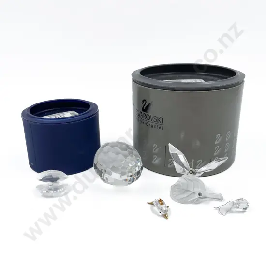 Three Swarovski Ornaments