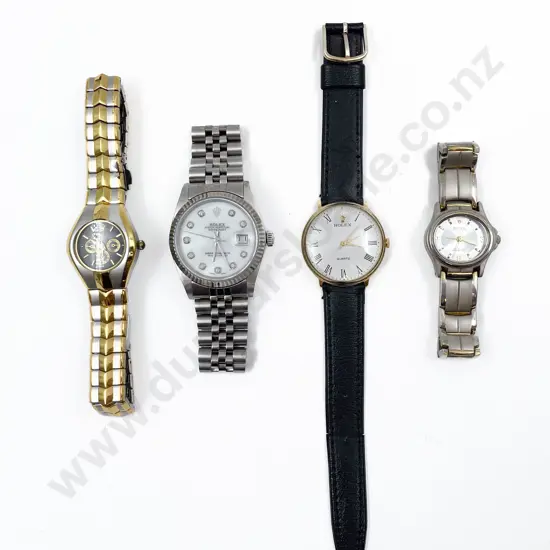 Four Faux Rolex Wrist Watches