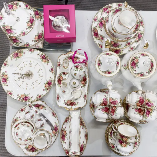 Royal Albert Old Country Roses Part Dinner Set and Assorted Extras