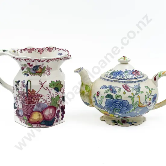 Masons Jug and Small Tea Pot faults