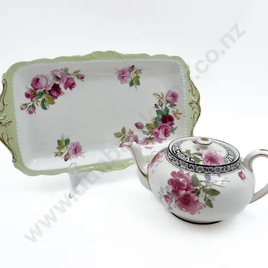 RD Tea Pot and Royal Albert Tray