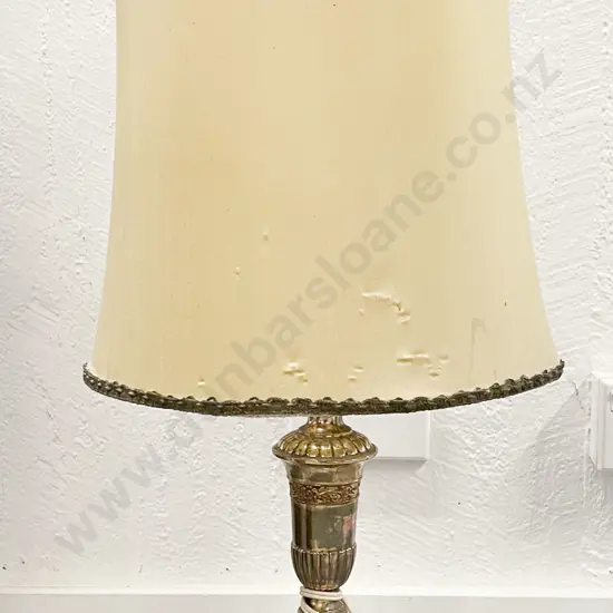 Brass and Cut Glass Table Lamp