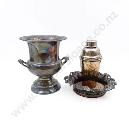 S/P Wine Coaster with Wine Bucket and Cocktail Shaker