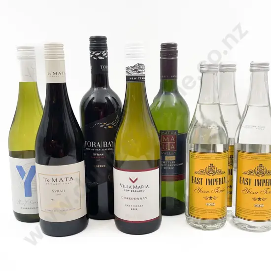 Five Assorted Wines and Three Tonics