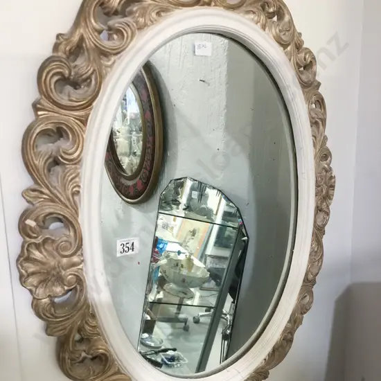 Ornate Oval Wall Mirror