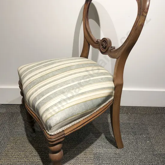 Mahogany Balloon Back Single Dining Chair