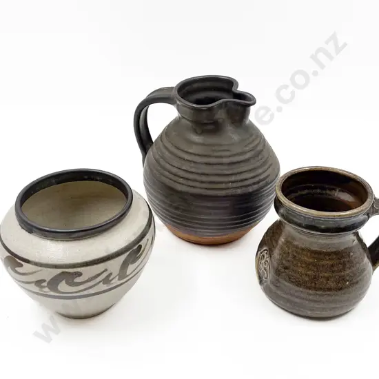 Three Pieces of Assorted Pottery