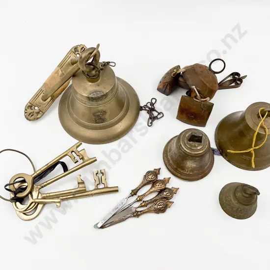 Quantity of Assorted Brass Ware including Bells and Keys etc