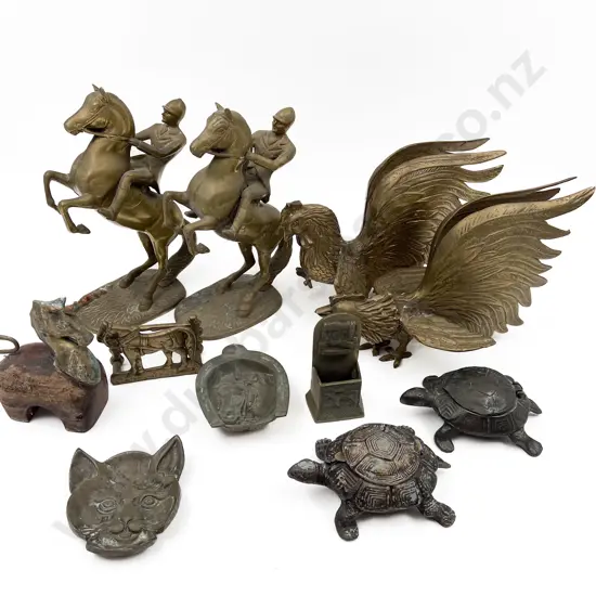 Quantity of Assorted Brass Animal Ornaments etc