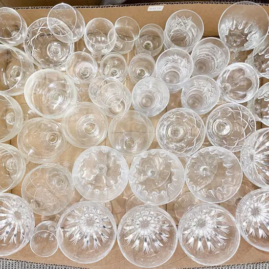 Quantity of Assorted Crystal and Glass Ware