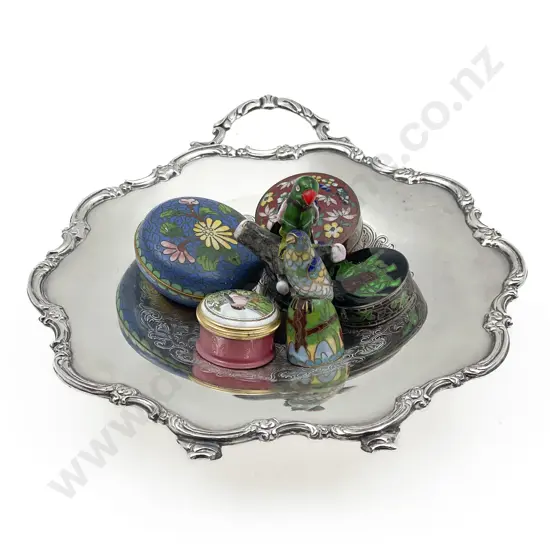 Quantity of Assorted Trinket Boxes etc including Cloisonné