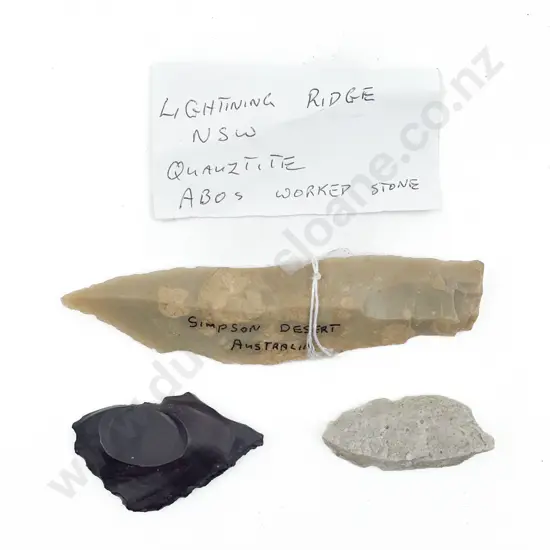 Three Aboriginal Worked Stone