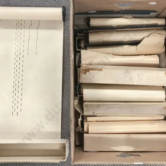 Box of Assorted Vintage Organ Piano Rolls
