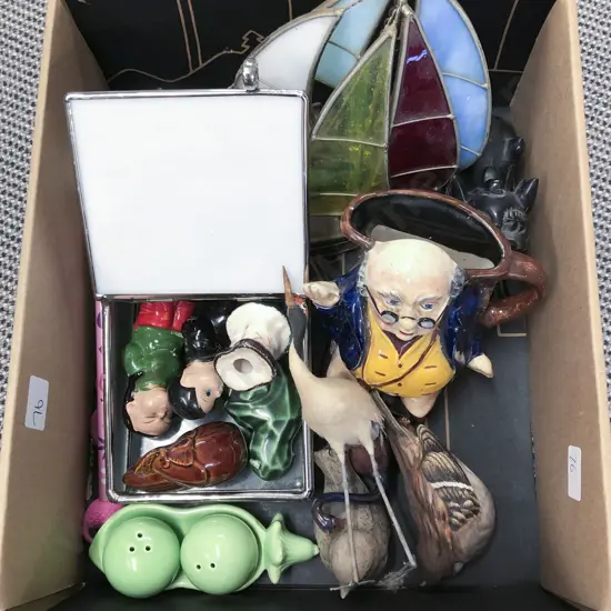 Box of Assorted Ornaments etc