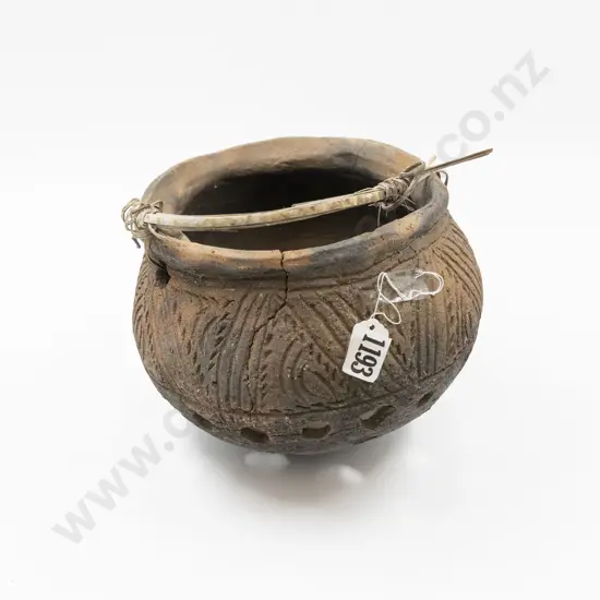 A Papua New Guinea Clay Cooking Pot