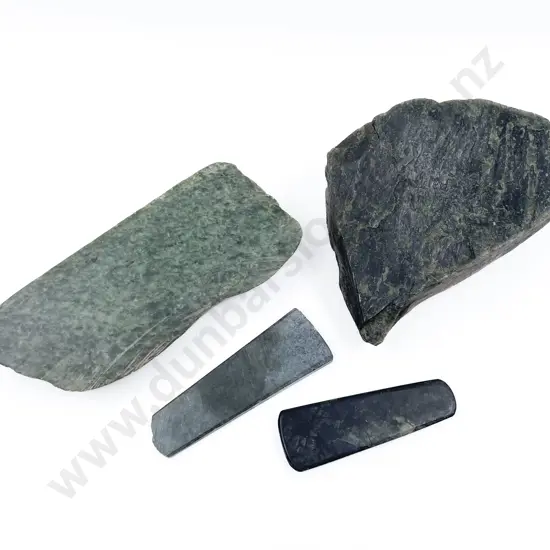 Four Pieces of Assorted Greenstone