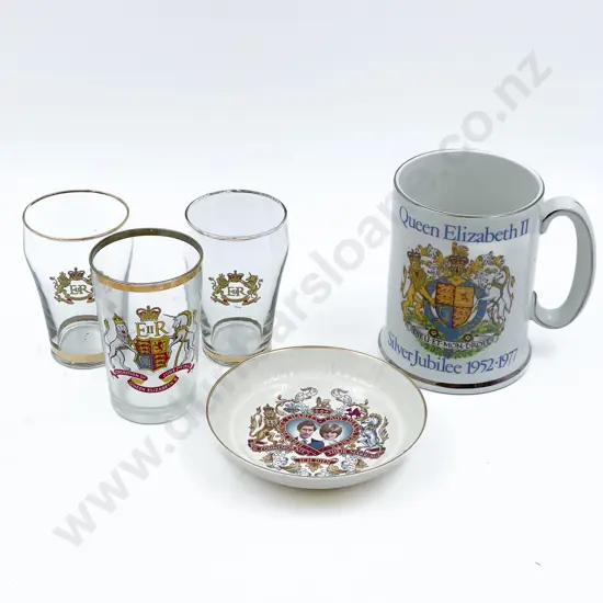 Five Pieces of Assorted Royal Commemorative