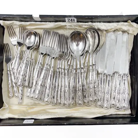 Quantity of Kings Pattern Cutlery