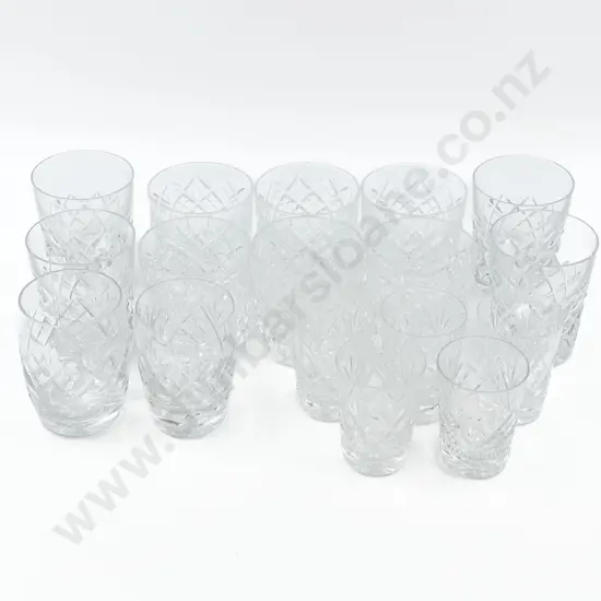 Quantity of Assorted Crystal Tumblers etc