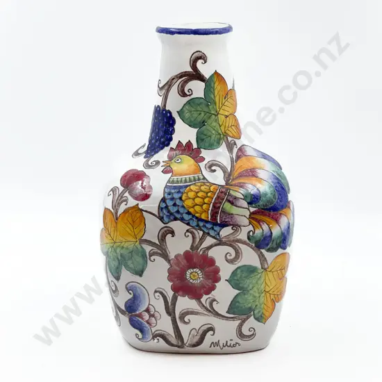 Large Italian Bottle Neck Vase