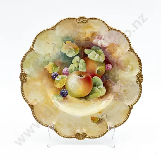 R.A Shufflebotham Hand Painted Cabinet Plate