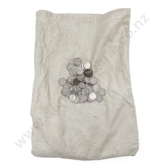 Vintage Bank Bag of Assorted Loose Coins